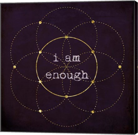 Framed I Am Enough II Print