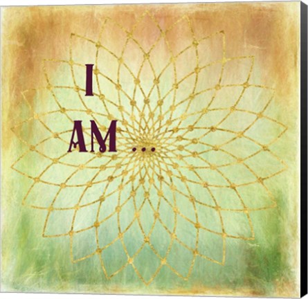 Framed I Am Print