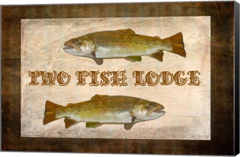 Framed Tow Fish Lodge II Print