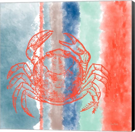 Framed Crab Stripes Print