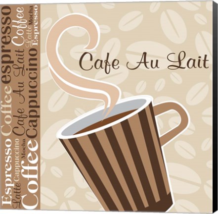 Framed Cafe Au Lait Cocoa Latte IX Print