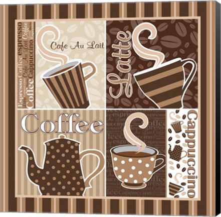 Framed Cafe Au Lait Cocoa Latte XIII Print