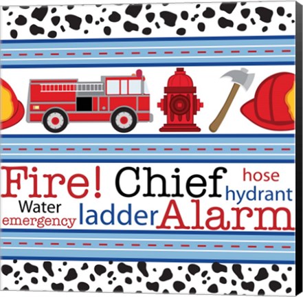 Framed Fire Emergency II Print