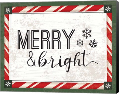 Framed Words Christmas I Print