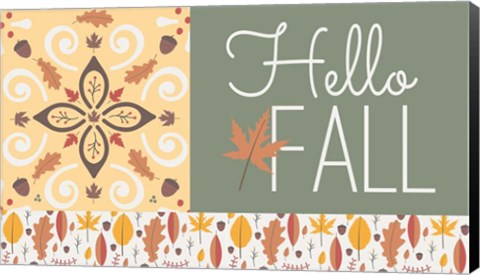 Framed Hello Fall I Print