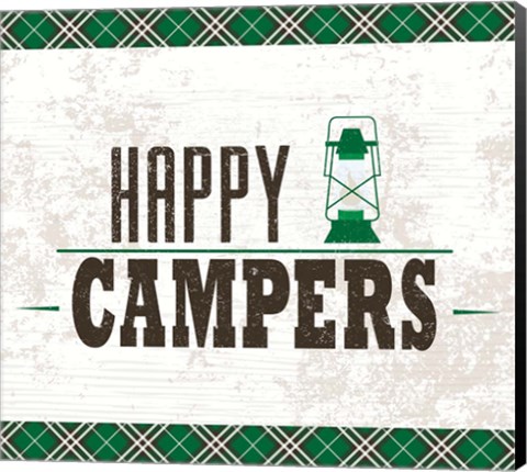 Framed Happy Campers Print