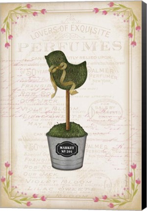 Framed Topiary Chick Print