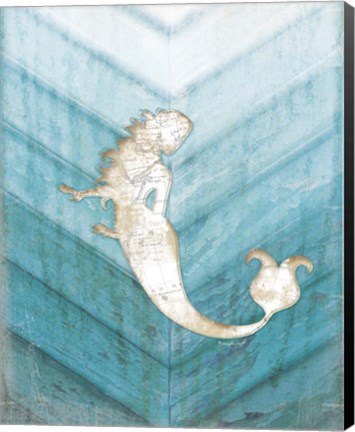 Framed Coastal Mermaid IV Print