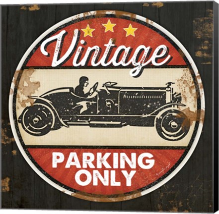 Framed Vintage Parking Print