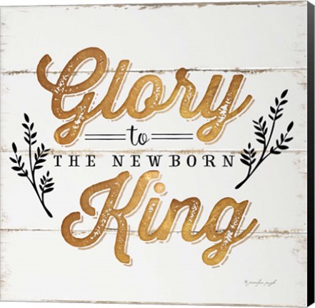 Framed Glory to the Newborn King Print