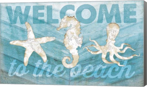 Framed Coastal Welcome Print