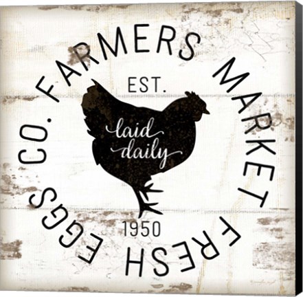 Framed Farmer Market Eggs Print