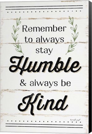 Framed Humble and Kind II Print