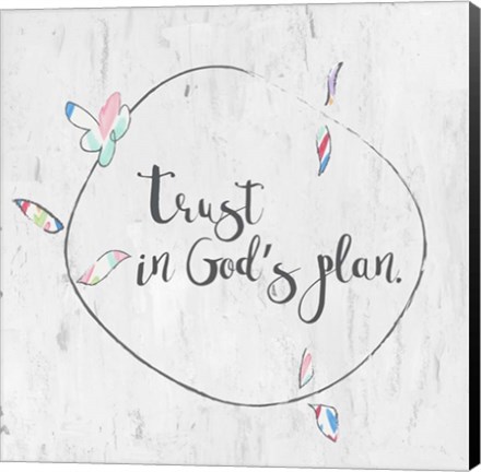 Framed Trust in God&#39;s Plan Print