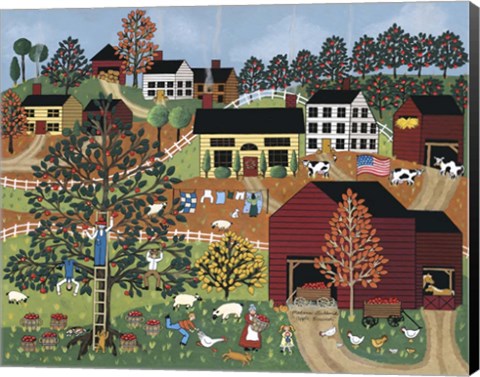 Framed Apple Harvest Print