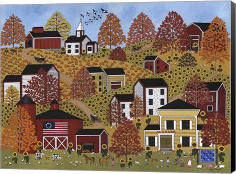 Framed Autumn Hills Print