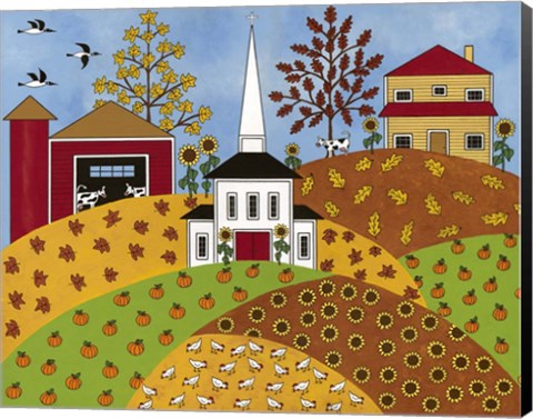 Framed Autumn Tapestry Print
