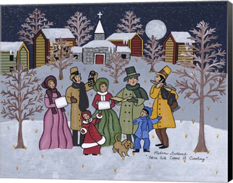 Framed Caroling Print