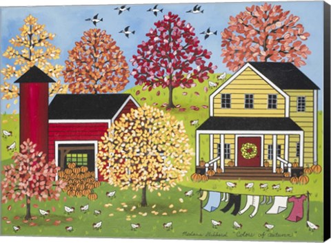 Framed Colors Of Autumn Print