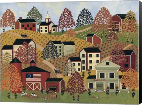 Framed Country Hills Print