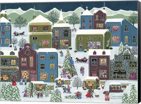 Framed Decking The Halls Print