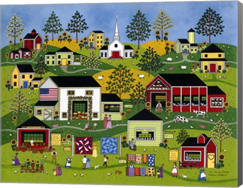 Framed Farmers Market Print
