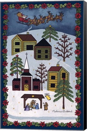 Framed Happy Christmas Print