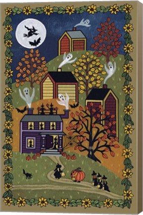 Framed Happy Halloween Print