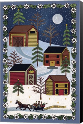 Framed Happy New Year Print