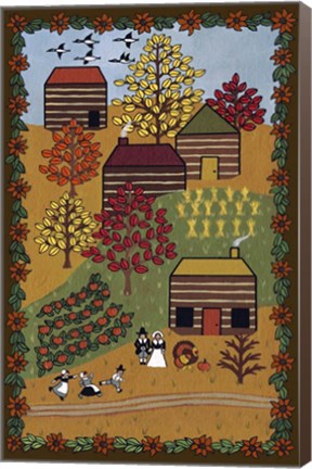 Framed Happy Thanksgiving Print