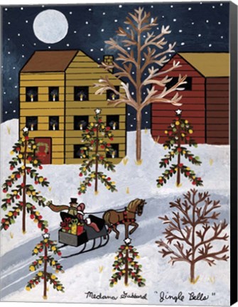 Framed Jingle Bells Print
