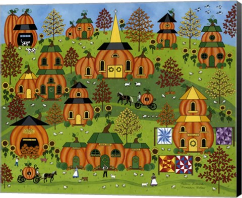 Framed Pumpkin Hollow Print