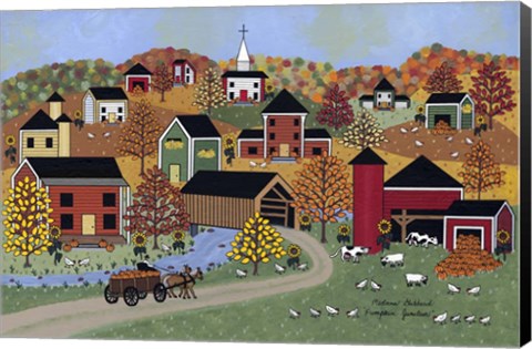 Framed Pumpkin Junction Print