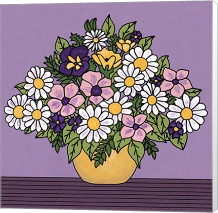 Framed Spring Bouquet Print