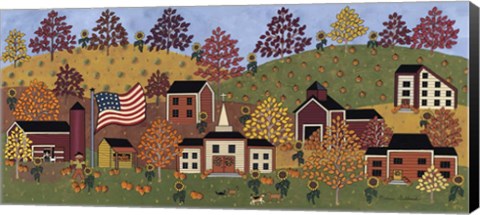 Framed Sunflower Hill Print