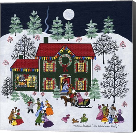 Framed Christmas Party Print