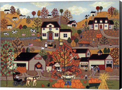 Framed Pumpkin Festival Print