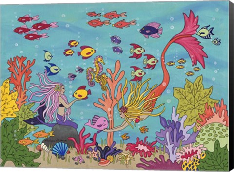 Framed Under The Sea Print