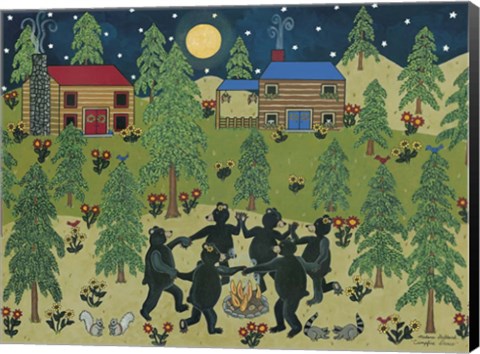 Framed Campfire Dance II Print
