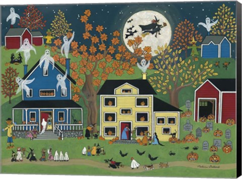 Framed Halloween on Maple Street Print