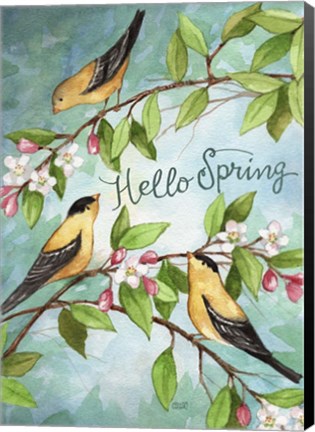 Framed Hello Spring Print