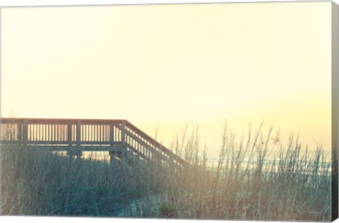 Framed Boardwalk to the Beach Print