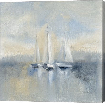 Framed Morning Sail I Blue Print
