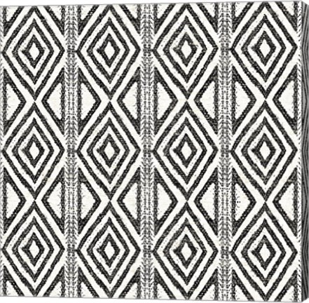 Framed African Wild Pattern III BW Print