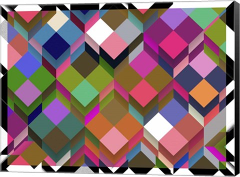 Framed Poetry and Boxes Print