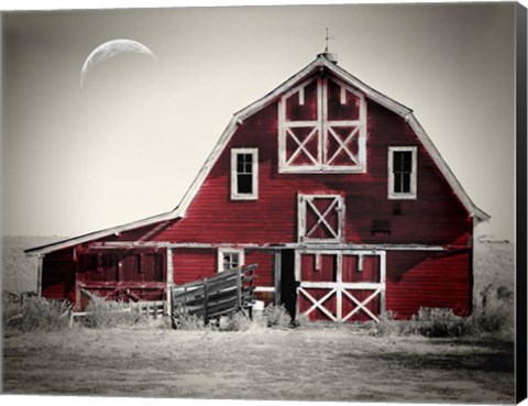 Framed Luna Barn Print