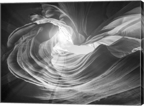 Framed Abrazo 1 BW Print