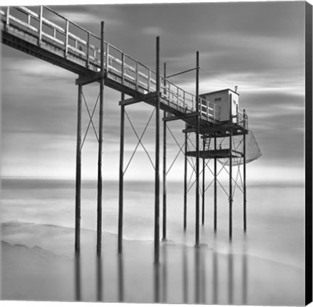 Framed Sea Geometry 3 Print