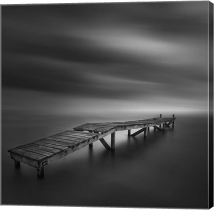 Framed Lonely Dock Print