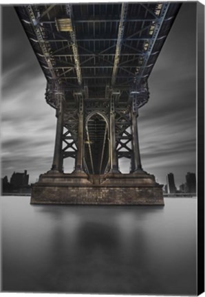 Framed Manhattan Bridge 2 pop Print